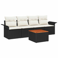 Tuin Sofa Set Met Kussen 5 Pcs En Crème 55 X 55 X 37 Cm