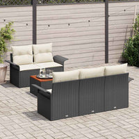Tuin Sofa Set Met Kussen 6 Pcs En Crème 55 X 55 X 37 Cm