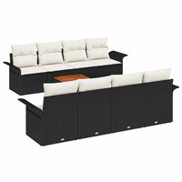 Tuin Sofa Set Met Kussen 7 Pcs En Crème 55 X 55 X 37 Cm