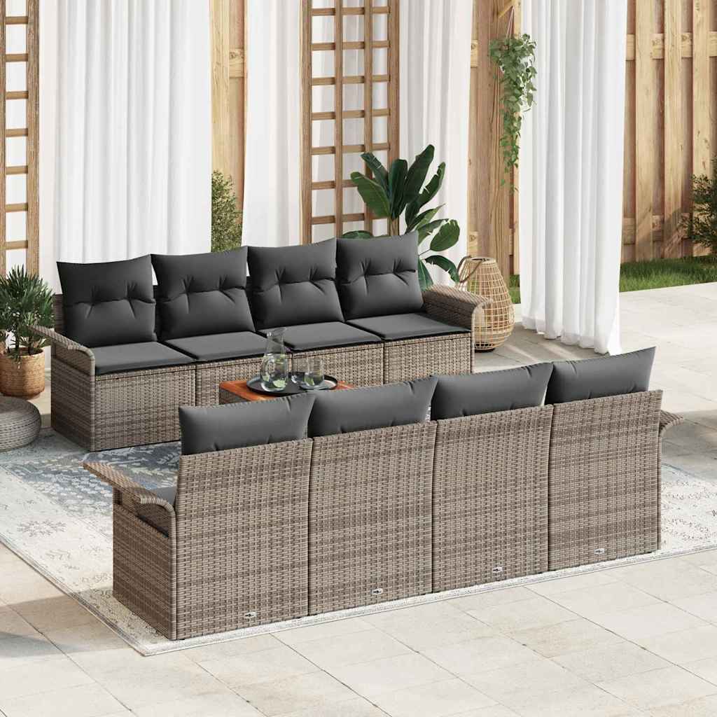 Tuin Sofa Set Met Kussen 7 Pcs En Crème 55 X 55 X 37 Cm