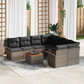 Tuin Sofa Set Met Kussen 9 Pcs En Crème 55 X 55 X 37 Cm