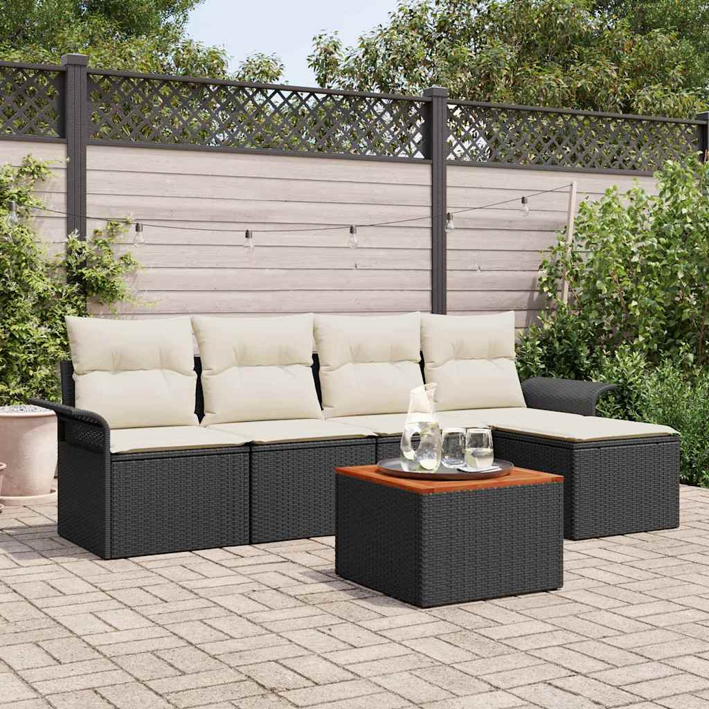 Tuin Sofa Set Met Kussen Met Opslag 6 Pcs