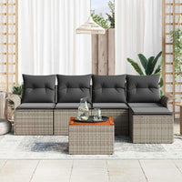 Tuin Sofa Set Met Kussen Met Opslag 6 Pcs