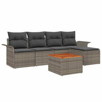 Tuin Sofa Set Met Kussen Met Opslag 6 Pcs