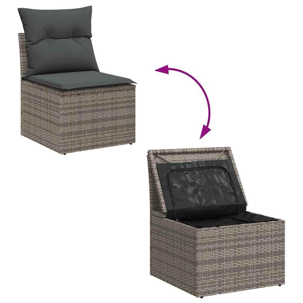 Tuin Sofa Set Met Kussen Met Opslag 6 Pcs