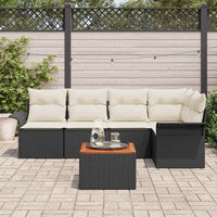 Tuin Sofa Set Met Kussen 6 Pcs En Crème 55 X 55 X 37 Cm