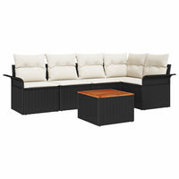 Tuin Sofa Set Met Kussen 6 Pcs En Crème 55 X 55 X 37 Cm