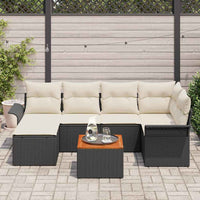 Tuin Sofa Set Met Kussen Met Opslag 7 Pcs En Crème