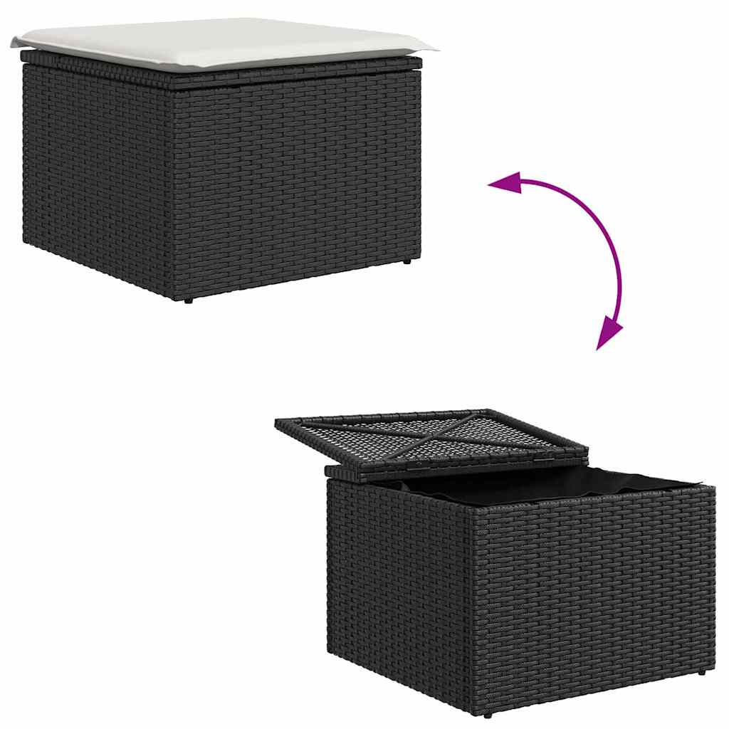 Tuin Sofa Set Met Kussen Met Opslag 7 Pcs En Crème