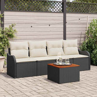 Tuin Sofa Set Met Kussen 5 Pcs En Crème 55 X 55 X 37 Cm