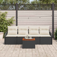 Tuin Sofa Set Met Kussen 5 Pcs En Crème 55 X 55 X 37 Cm