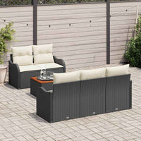 Tuin Sofa Set Met Kussen 6 Pcs En Crème 55 X 55 X 37 Cm
