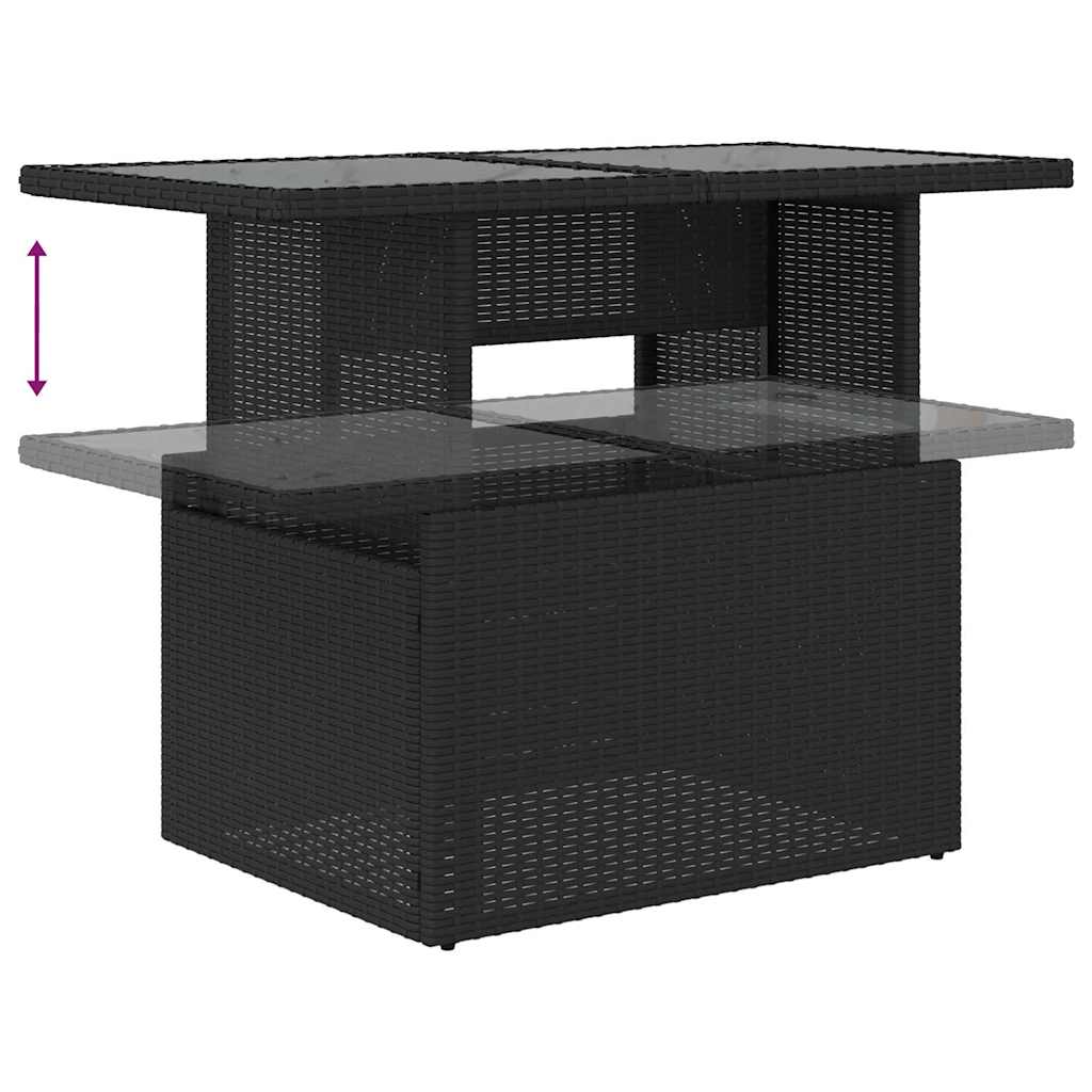 Tuin Sofa Set Met Kussen Met Opslag 6 Pcs Poly Riet