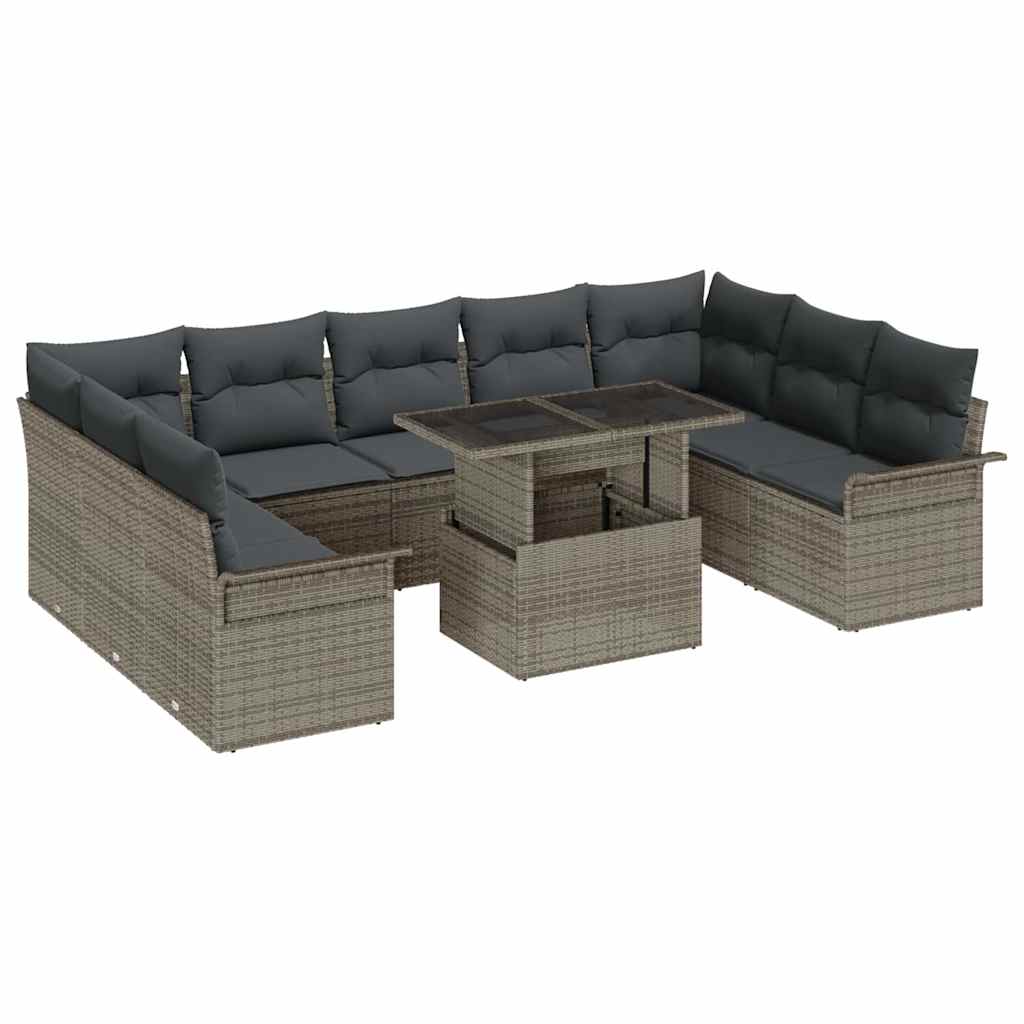 Tuin Sofa Set 10 Pcs 100 X 55 X 73 Cm Poly Riet