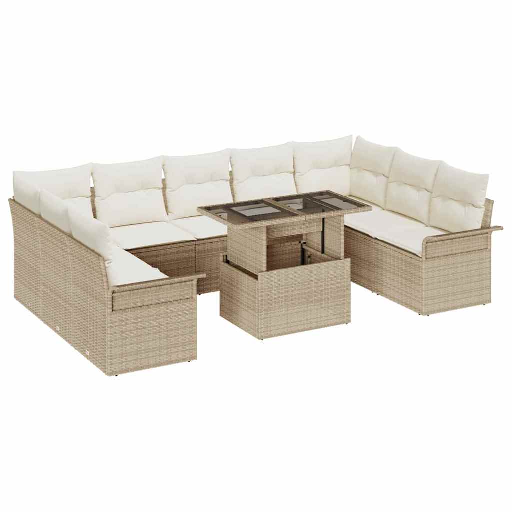 Tuin Sofa Set 10 Pcs 100 X 55 X 73 Cm Poly Riet
