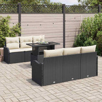 Tuin Sofa Set Met Kussen 7 Pcs 100 X 55 X 73 Cm Poly Riet