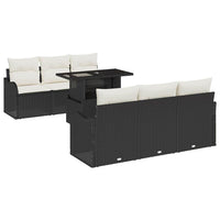 Tuin Sofa Set Met Kussen 7 Pcs 100 X 55 X 73 Cm Poly Riet