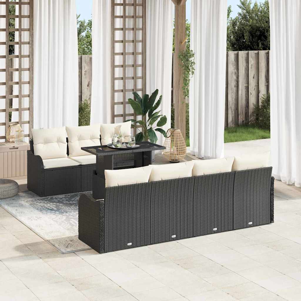 Tuin Sofa Set Met Kussen 8 Pcs 100 X 55 X 73 Cm Poly Riet