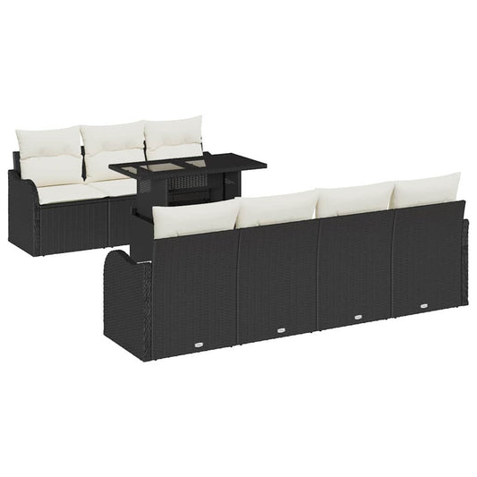 Tuin Sofa Set Met Kussen 8 Pcs 100 X 55 X 73 Cm Poly Riet