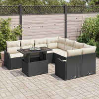 Tuin Sofa Set Met Kussen 9 Pcs 100 X 55 X 73 Cm Poly Riet