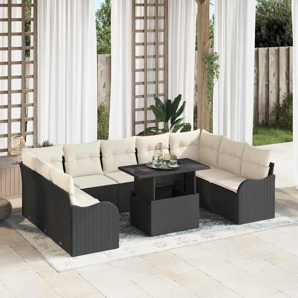 Tuin Sofa Set 10 Pcs 100 X 55 X 73 Cm Poly Riet