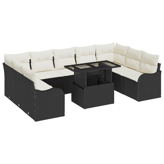 Tuin Sofa Set 10 Pcs 100 X 55 X 73 Cm Poly Riet