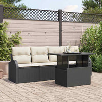 Tuin Sofa Set Met Kussen 5 Pcs 100 X 55 X 73 Cm Poly Riet