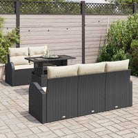 Tuin Sofa Set Met Kussen 6 Pcs 100 X 55 X 73 Cm Poly Riet