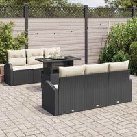 Tuin Sofa Set Met Kussen 7 Pcs 100 X 55 X 73 Cm Poly Riet