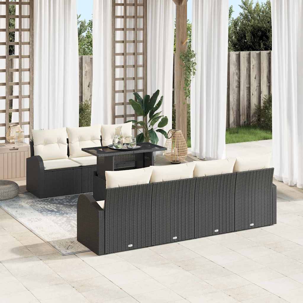 Tuin Sofa Set Met Kussen 8 Pcs 100 X 55 X 73 Cm Poly Riet