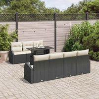Tuin Sofa Set Met Kussen 8 Pcs 100 X 55 X 73 Cm Poly Riet