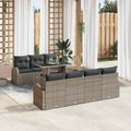 Tuin Sofa Set Met Kussen 8 Pcs 100 X 55 X 73 Cm Poly Riet