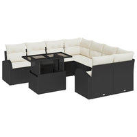 Tuin Sofa Set Met Kussen 9 Pcs 100 X 55 X 73 Cm Poly Riet
