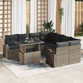 Tuin Sofa Set Met Kussen 9 Pcs 100 X 55 X 73 Cm Poly Riet