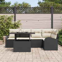 Tuin Sofa Set Met Kussen 6 Pcs 100 X 55 X 73 Cm Poly Riet