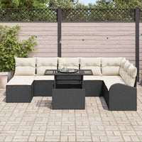 Tuin Sofa Set Met Opslag 9 Pcs Poly Riet