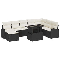 Tuin Sofa Set Met Opslag 9 Pcs Poly Riet