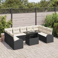 Tuin Sofa Set Met Opslag 10 Pcs Poly Riet