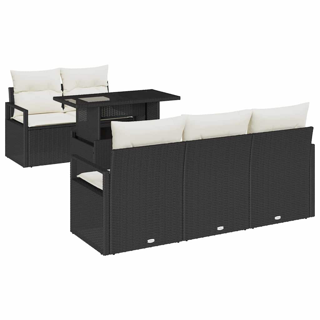 Tuin Sofa Set Met Opslag 6 Pcs Poly Riet