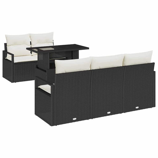 Tuin Sofa Set Met Opslag 6 Pcs Poly Riet