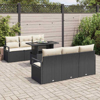 Tuin Sofa Set Met Opslag 7 Pcs Poly Riet