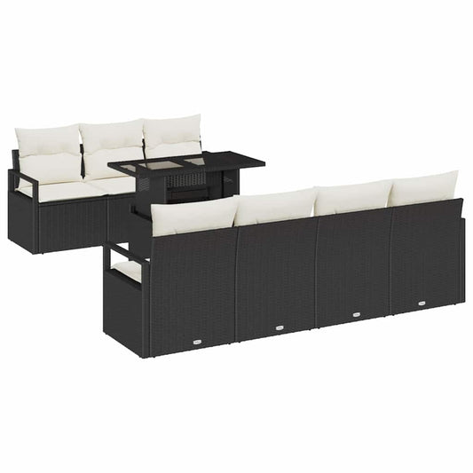 Tuin Sofa Set Met Opslag 8 Pcs Poly Riet