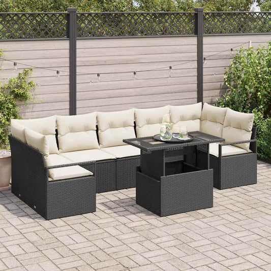 Tuin Sofa Set Met Opslag 8 Pcs Poly Riet