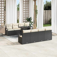 Tuin Sofa Set Met Opslag 9 Pcs Poly Riet