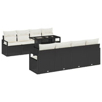 Tuin Sofa Set Met Opslag 9 Pcs Poly Riet