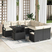 Tuin Sofa Set Met Opslag 9 Pcs Poly Riet