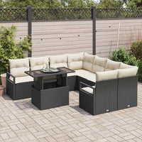 Tuin Sofa Set Met Opslag 9 Pcs Poly Riet
