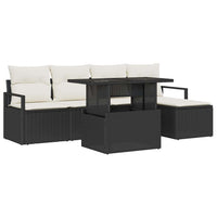 Tuin Sofa Set Met Opslag 6 Pcs Poly Riet