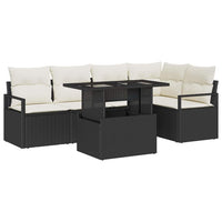Tuin Sofa Set Met Opslag 6 Pcs Poly Riet