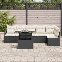 Tuin Sofa Set Met Opslag 7 Pcs Poly Riet